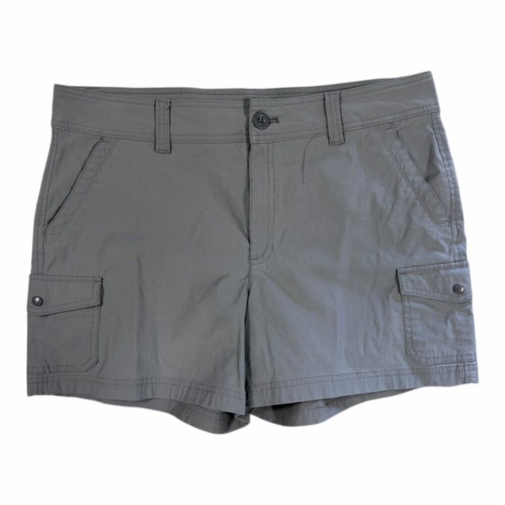 Eddie Bauer Women’s Cargo Shorts – Size 16, Gray